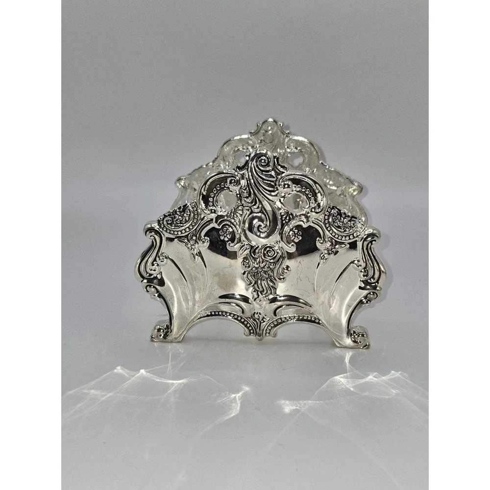 Godinger Silver Plate Ornate Baroque Knife Rest Holder Victorian Style‎